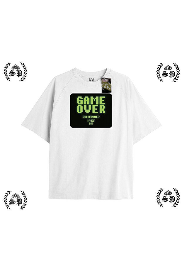 Y2K Sonicc Printed White T-Shirt