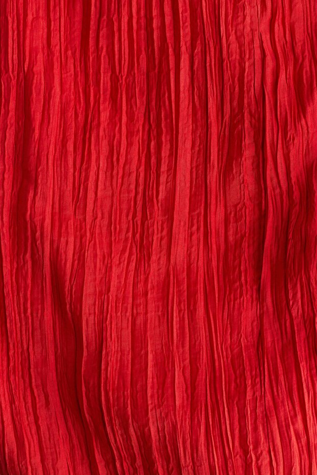 Askılı Krinkle Elbise - 6