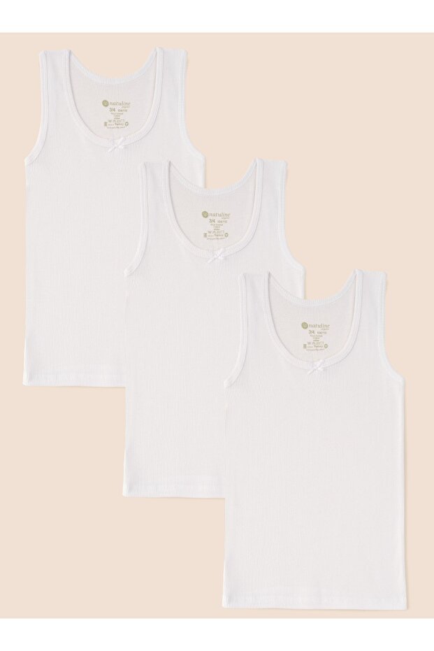 Girl's Organic Cotton Camisole Undershirt 3 Pack