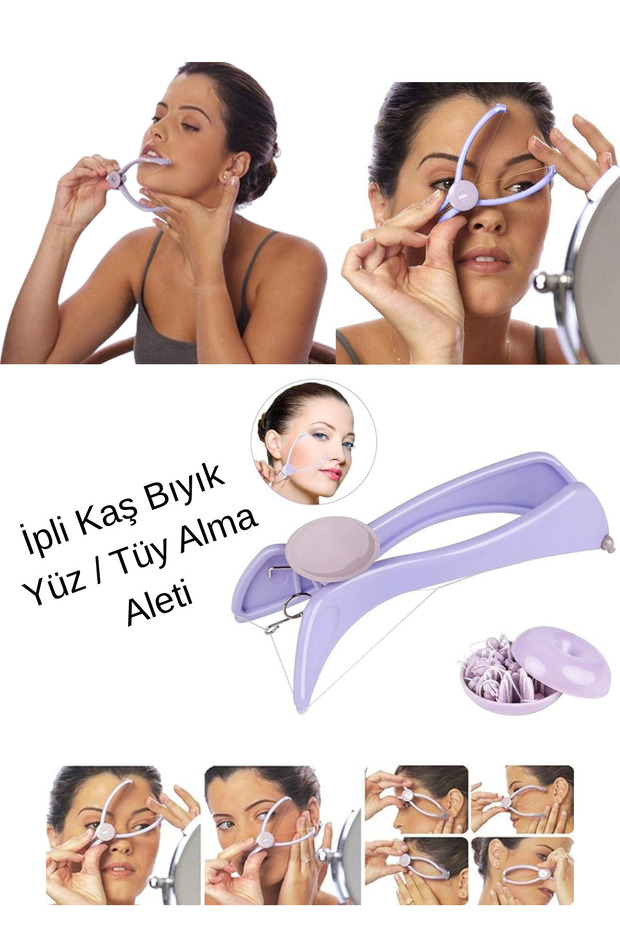 Facial Hair Eyebrow Mustache Cheek Hand Arm Hair Wax Facial Skin Drawstring Hair Removal Epilation Tool