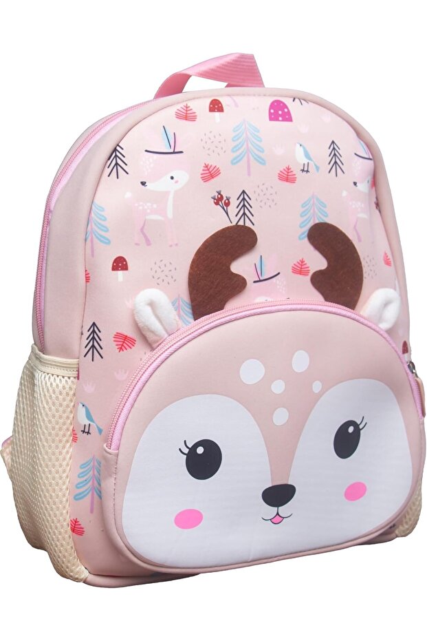 Deer Kinder Backpack Peach - 4