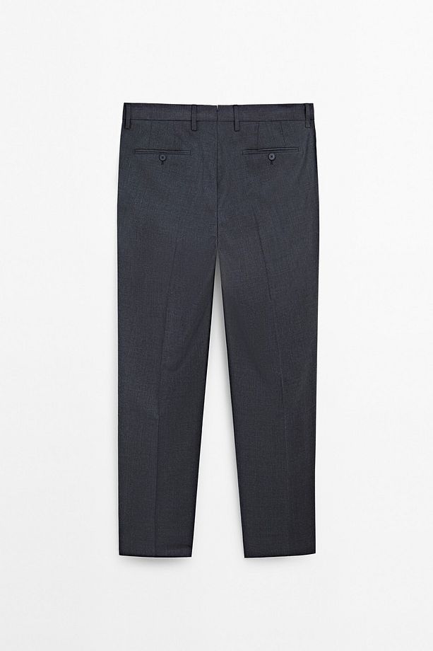 %100 yün klasik pantolon - 8