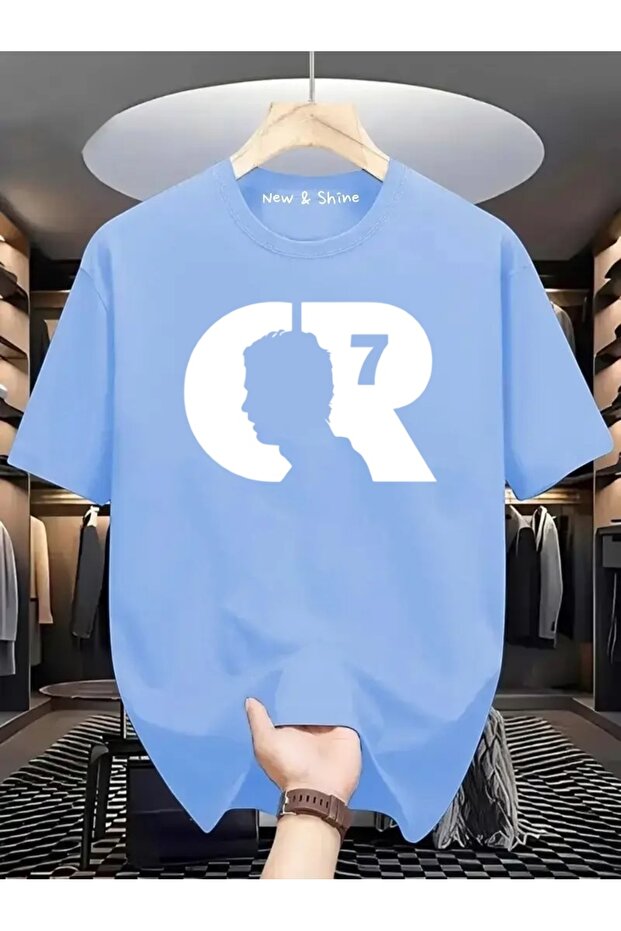 Cr White Printed Oversize T-Shirt