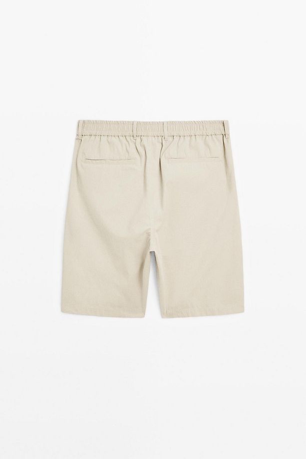Pamuklu poplin carpenter bermuda şort - 8