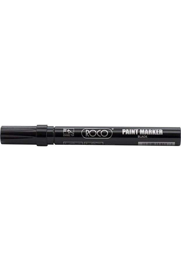 Paint Marker – Black, 4 mm Chisel Tip - 1