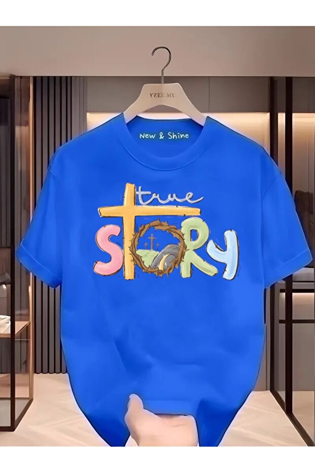 Time Story Printed Oversize T-Shirt