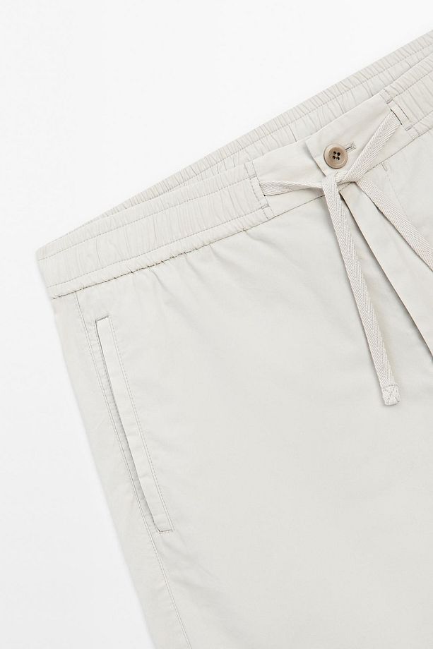 Jogger poplin bermuda şort - 7