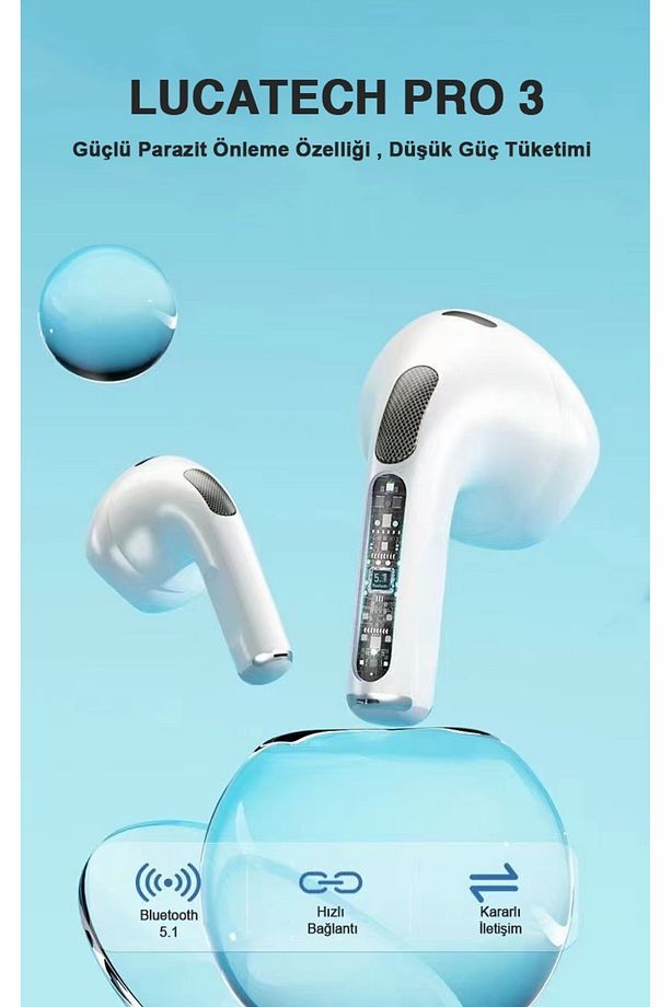 Samsung S24+ Plus / S24 FE / S25+ Plus / S25 Ultra uyumlu 3. Nesil Bluetooth Kulaklık - 4