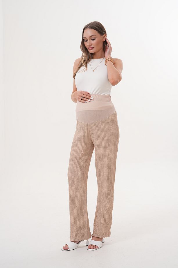 Hamile ve Lohusa Ayarlanabilir Bel Bubble Pantolon - 1