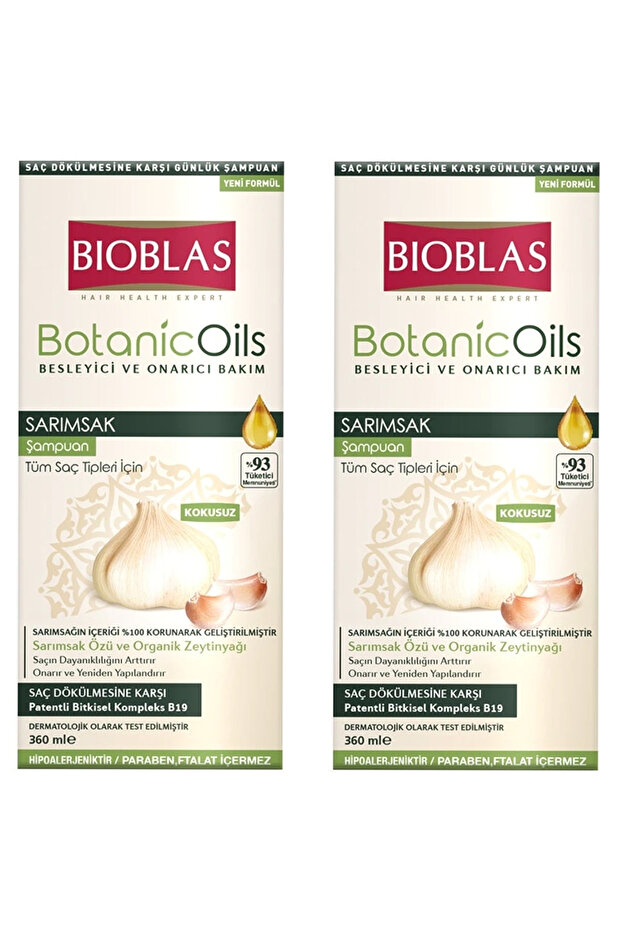 Botanic Oils Sarımsak Şampuanı 360 ml 2 ADET - 1