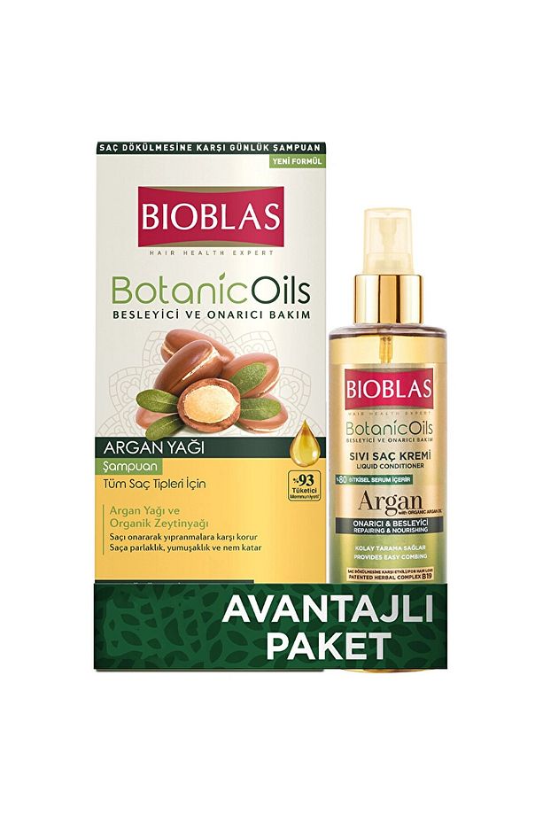 Argan Şampuan 360 ml Sıvı Saç Kremi 200 ml Avantajlı Paket - 1