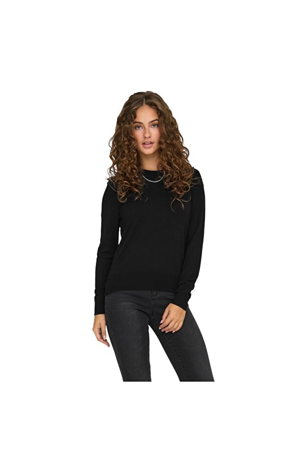 Kadın Örme Triko Kazak - 1