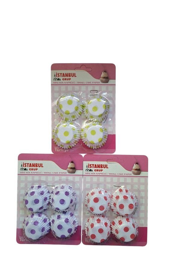 120 Adet Mini Kek Kapsülü Muffin Tartolet Kalıbı Kağıdı Renkler Farklılık Gösterebilir. - 1
