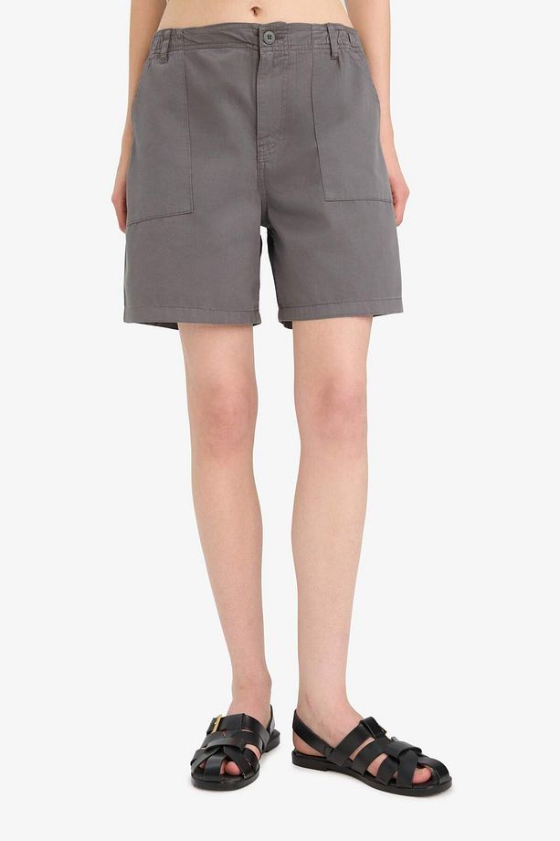 Coool Normal Bel Kısa Paça Gabardin Bermuda Şort F3318ax25sm - 1