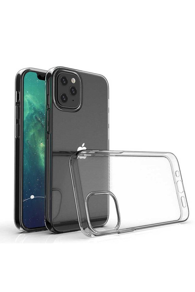 حافظة سوبر سيليكون متوافقة مع هاتف iPhone 12 Mini - عديمة اللون