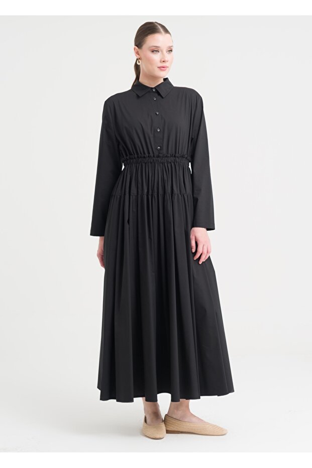 Beli Lastikli Elbise - 1