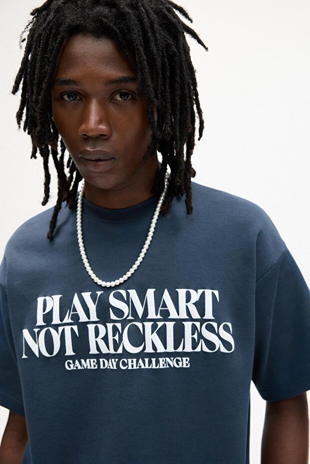 İşlemeli kısa kollu sweatshirt - 5