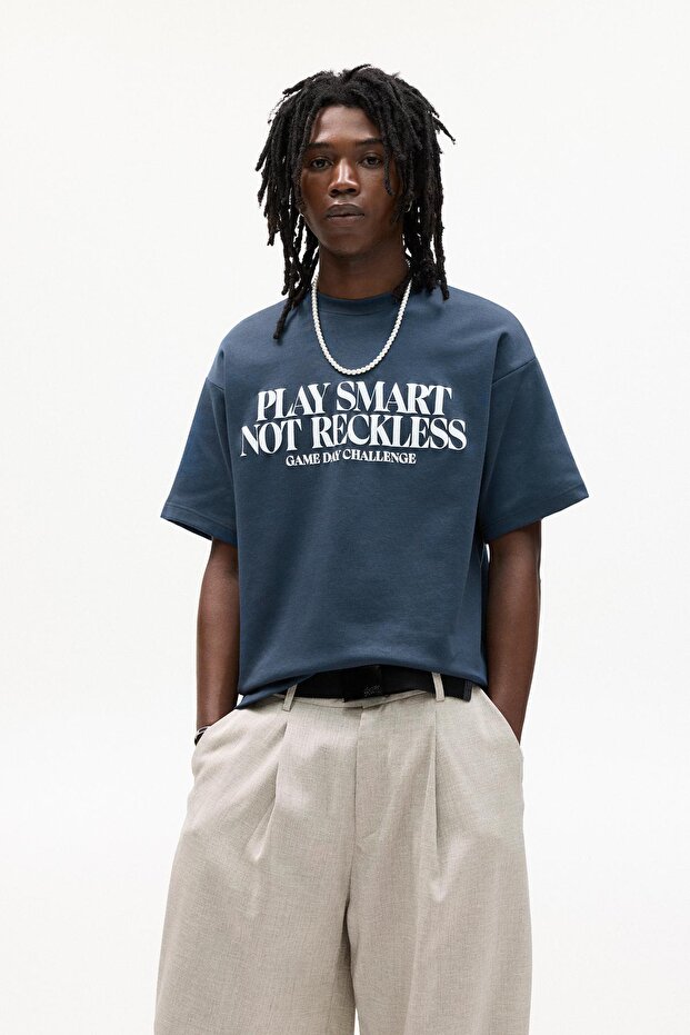 İşlemeli kısa kollu sweatshirt - 2