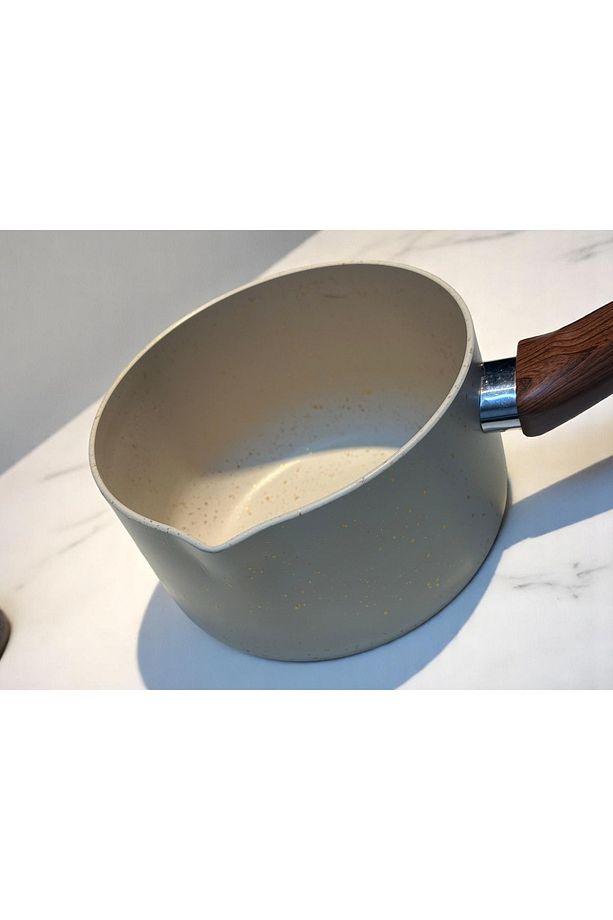 3 Lü Set Özel Granit Kaplama Sütlük Ve Sosluk Olarak 3 Boy Tasarlanmış 3Lü Tencere Seti 12-14-16 Cm - 4