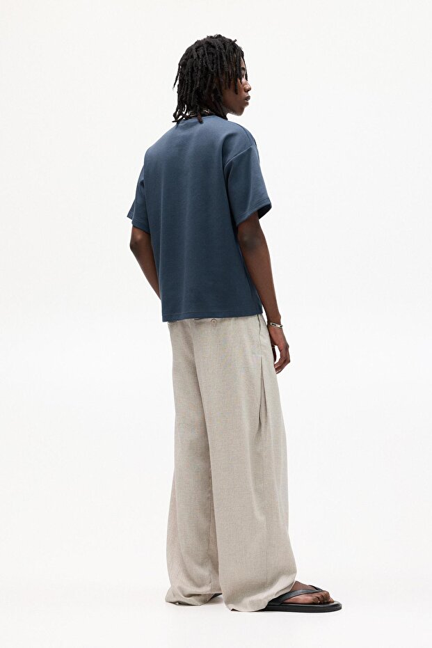 İşlemeli kısa kollu sweatshirt - 4