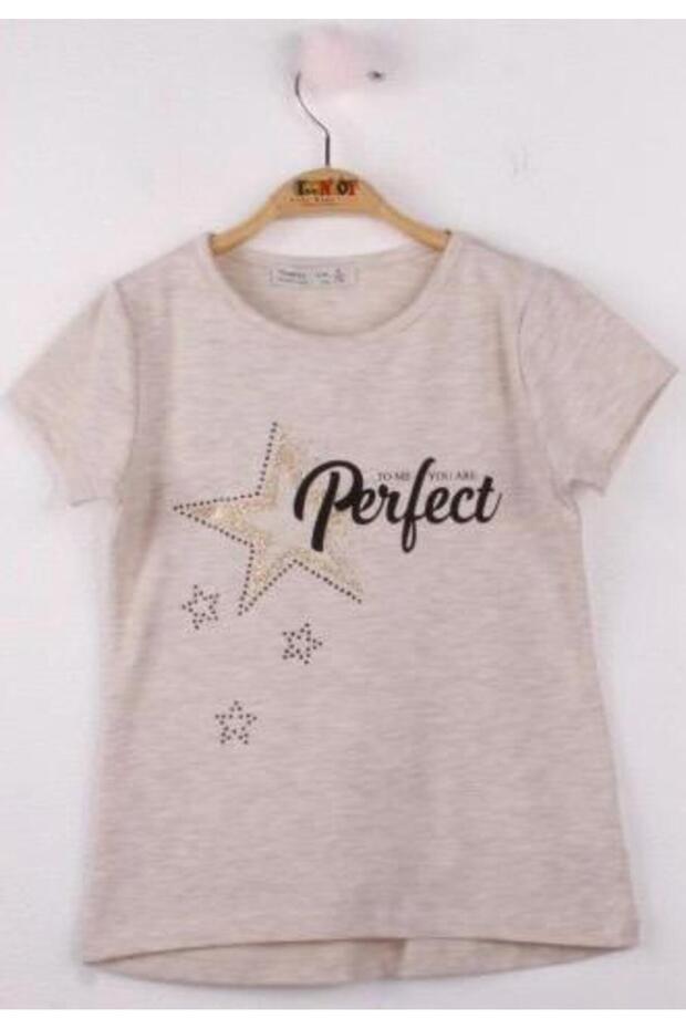 Girl's Perfect Star Printed T-Shirt