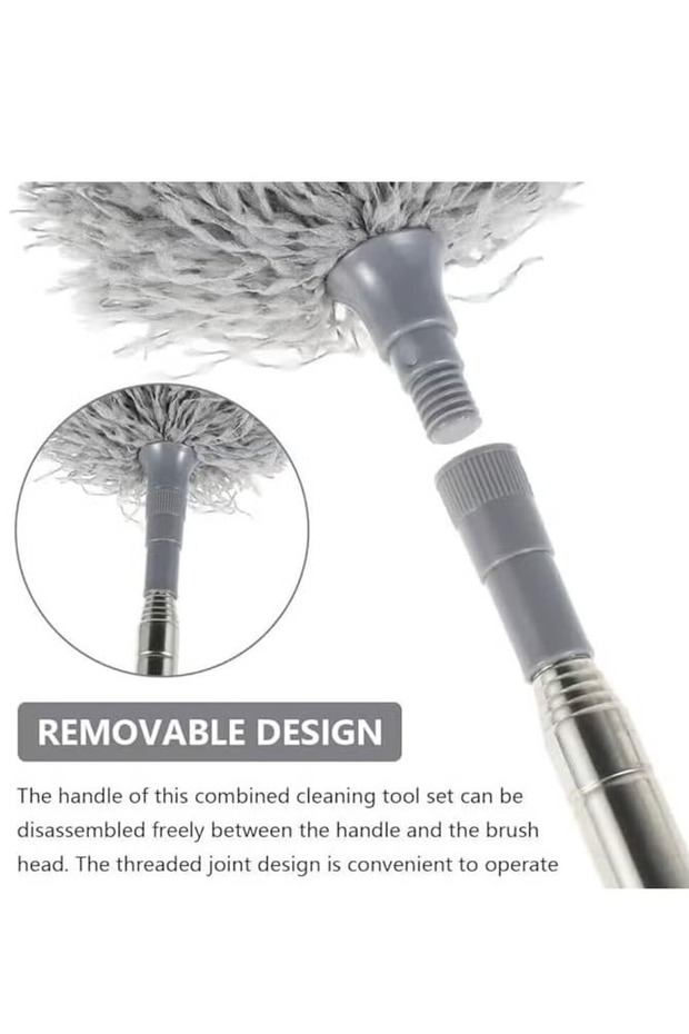 منفضة ريش من الألياف الدقيقة قابلة للتمديد - 5