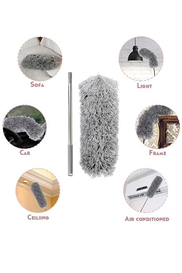 منفضة ريش من الألياف الدقيقة قابلة للتمديد - 2