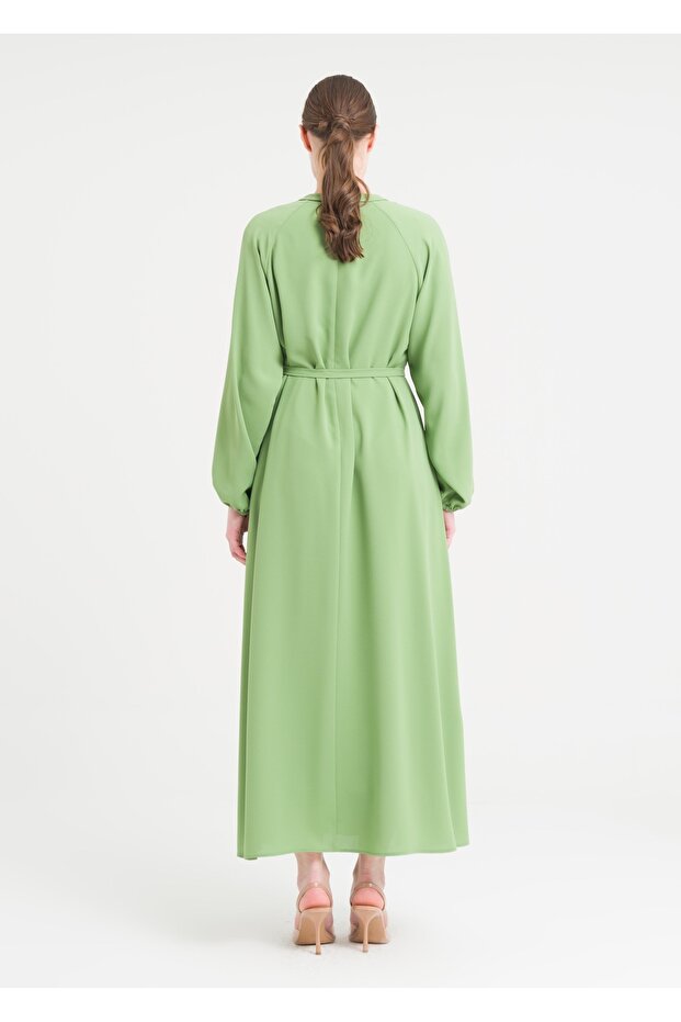 Reglan Kol Kemerli Elbise - 2