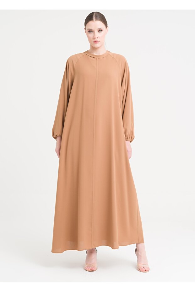 Reglan Kol Kemerli Elbise - 6