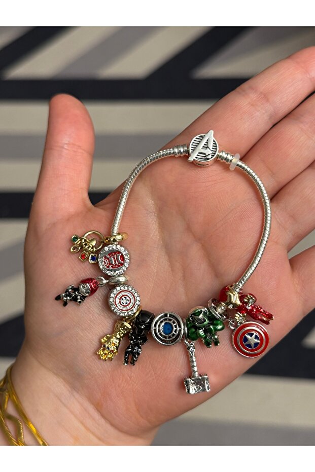 مجموعة أساور سوبر هيرو تشارم | asafaccessory