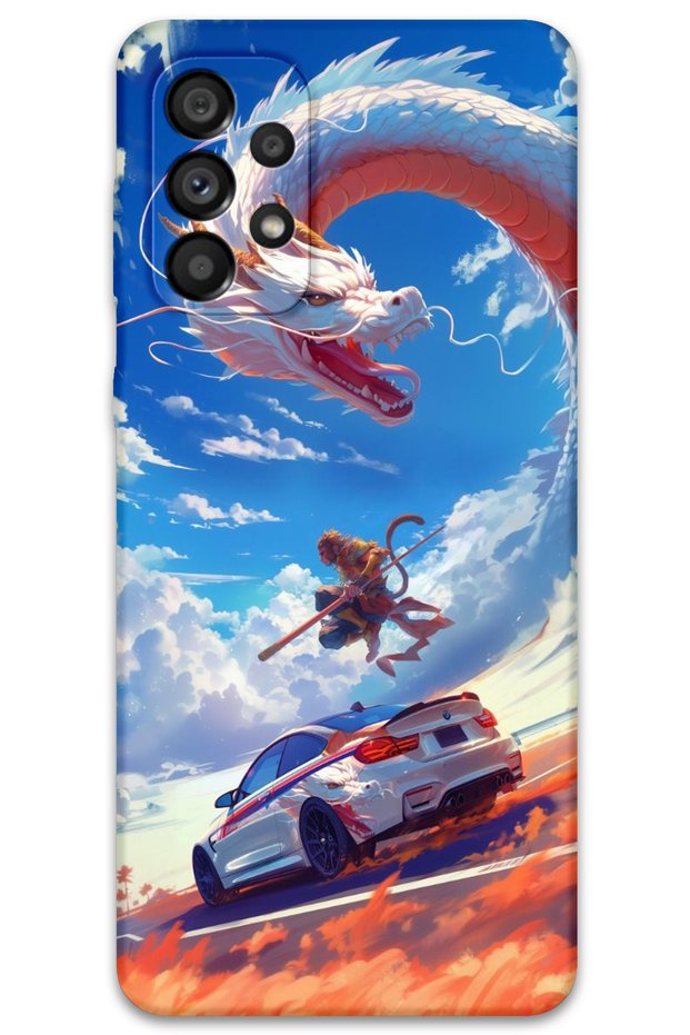 Galaxy A32 Compatible Car Pattern Phone Case + Screen Protector - 5764