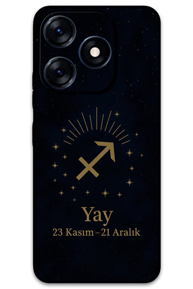 Tecno Spark 20C Compatible Sagittarius Patterned Phone Case + Screen Protector - 5776