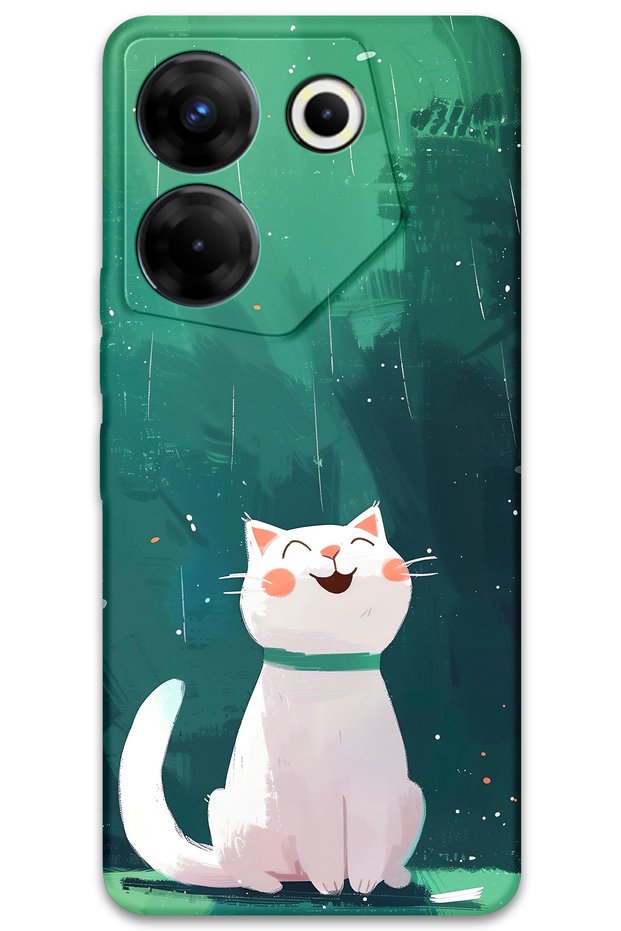 Tecno Camon 20 Pro 4g Compatible Cat Pattern Phone Case + Screen Protector - 5781