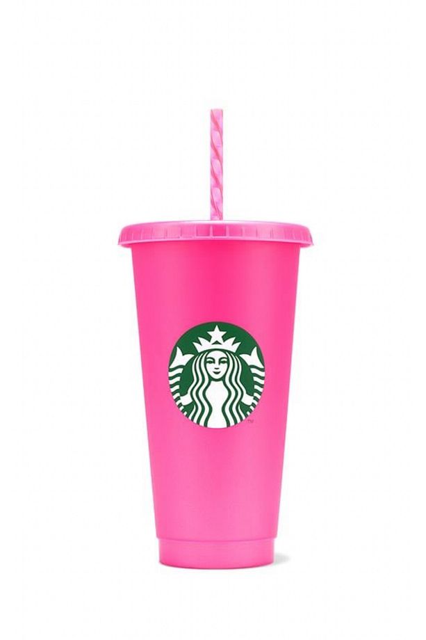 ® Yeniden Kullanılabilir Soğuk İçecek Bardağı - Pembe - 710 ml - - 1