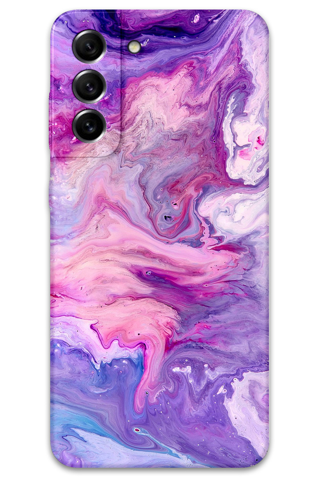 Galaxy S22 Plus Compatible Marble Pattern Phone Case + Screen Protector - 5813
