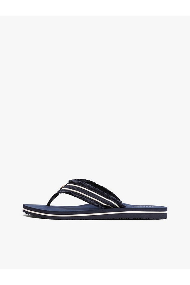 TH Monogram Webbing Strap Flip-Flops - 8