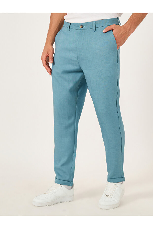 طقم بليزر وبنطلون متناسق مزدوج الصدر - 5