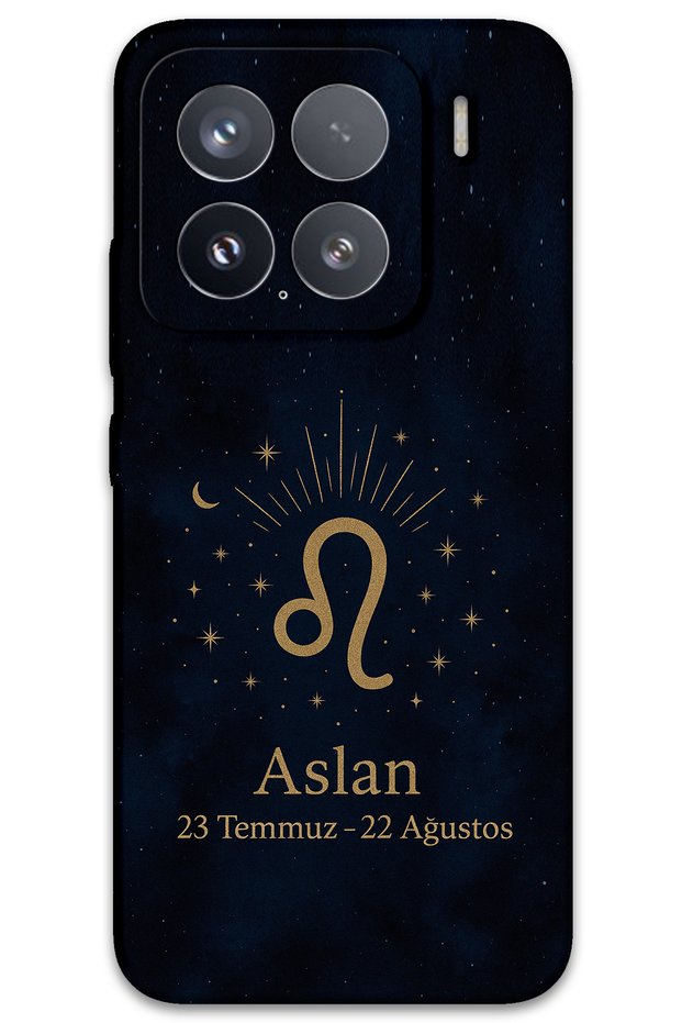 حافظة هاتف متوافقة مع Xiaomi Mi 15 بنمط برج الأسد + واقي شاشة - 5772
