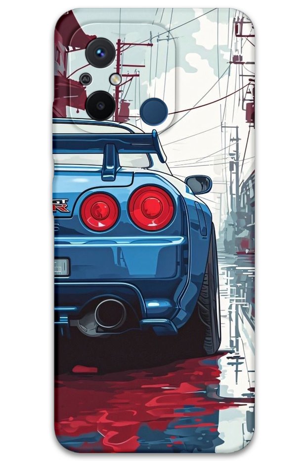 Xiaomi Redmi 12C Compatible Car Pattern Phone Case + Screen Protector - 5761