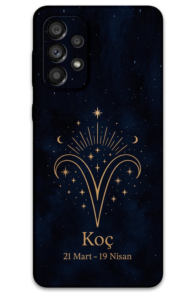 Galaxy A53 Compatible Aries Patterned Phone Case + Screen Protector - 5768