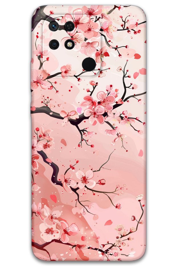 Poco C40 Compatible Flower Pattern Phone Case + Screen Protector - 5805