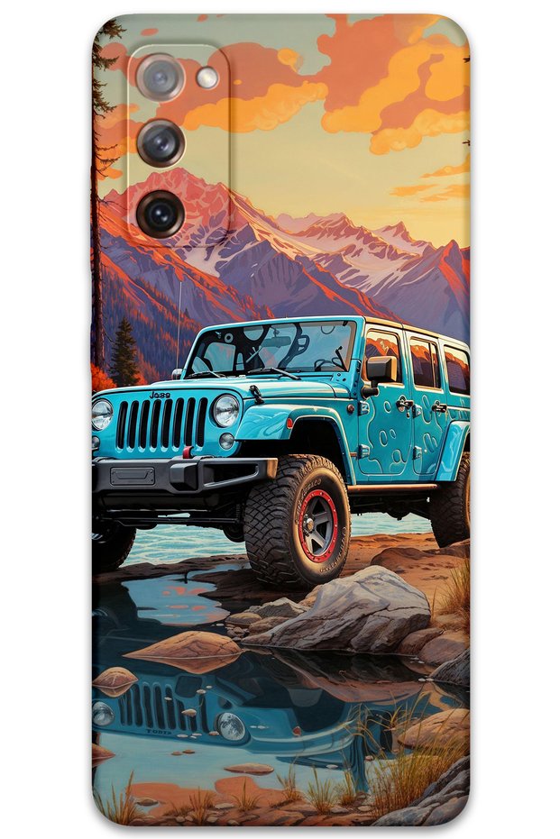 Galaxy S20 Fe Compatible Car Pattern Phone Case + Screen Protector - 5758