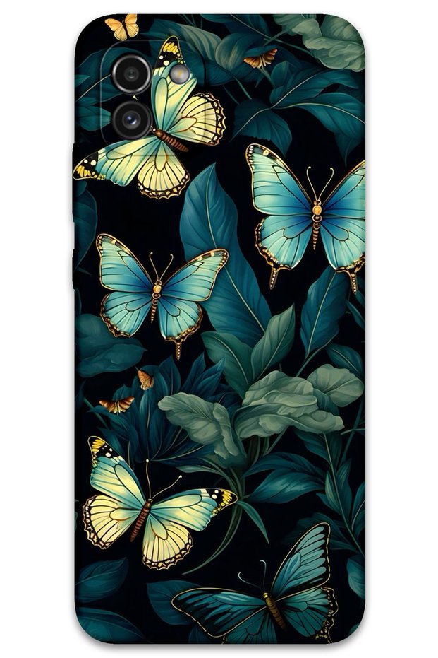 Galaxy A03 Compatible Butterfly Pattern Phone Case + Screen Protector - 5791