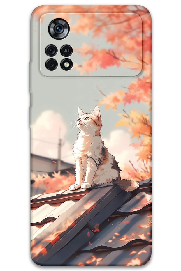 Poco X4 Pro 5g Compatible Cat Pattern Phone Case + Screen Protector - 5784