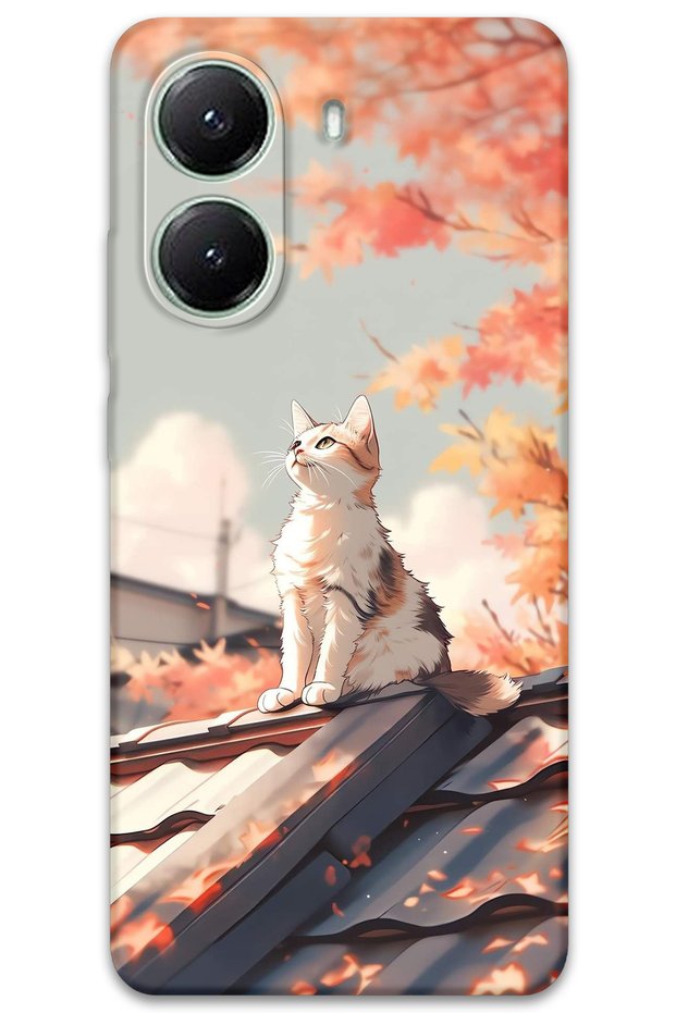 Poco X7 Pro Compatible Cat Pattern Phone Case + Screen Protector - 5784