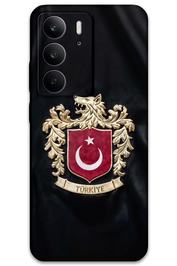 Realme C75 Compatible Turkish Patterned Phone Case + Screen Protector - 5855
