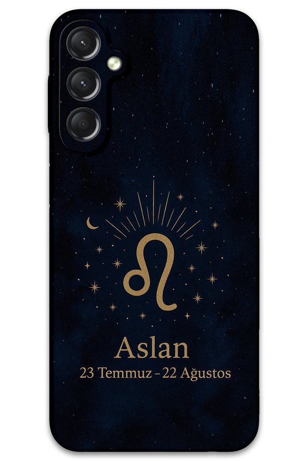 حافظة هاتف متوافقة مع هاتف Galaxy A15 بنمط برج الأسد + واقي شاشة - 5772