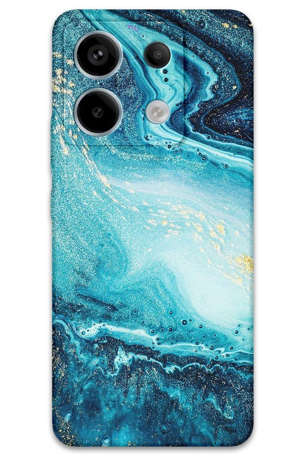 Xiaomi Redmi Note 13 Pro 5g Compatible Marble Pattern Phone Case + Screen Protector - 5818