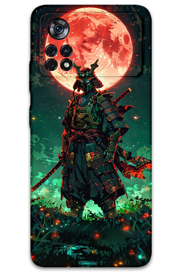 Poco X4 Pro 5g Compatible Samurai Pattern Phone Case + Screen Protector - 5822