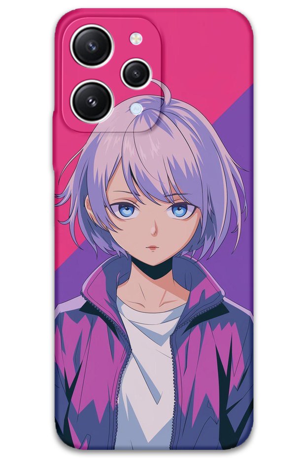 Xiaomi Redmi 12 Compatible Anime Patterned Phone Case + Screen Protector - 5742